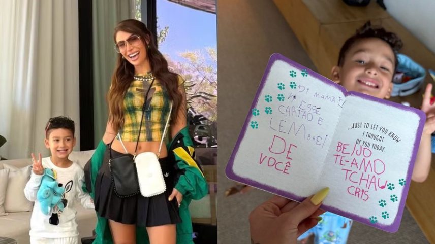 Bianca Andrade se derrete ao ganhar presente fofo do filho, Cris