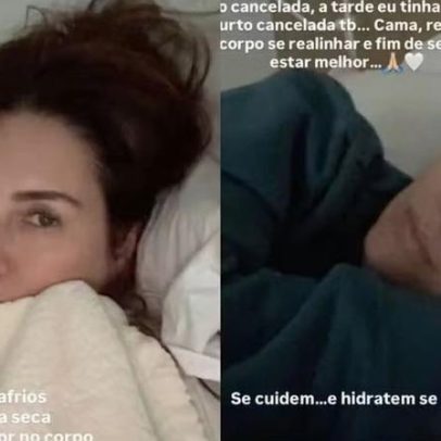 Fernanda Paes Leme é internada com virose grave e cancela agenda da semana