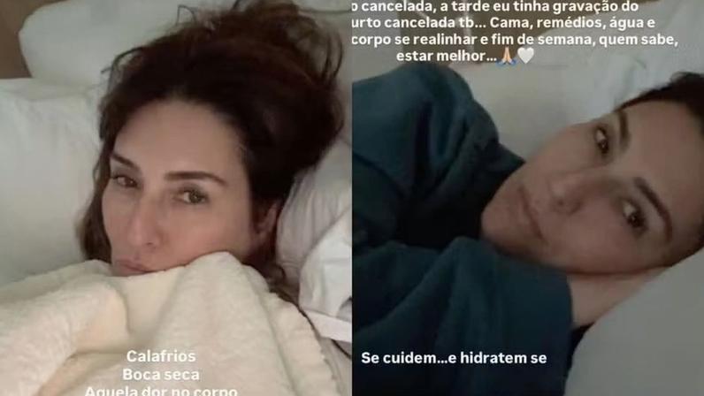 Fernanda Paes Leme é internada às pressas com virose grave e cancela agenda da semana — Foto: Reprodução/Instagram