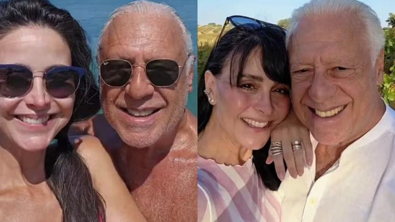 Antonio Fagundes resgata momentos românticos com a esposa, Alexandra Martins — Foto: Reprodução/Instagram