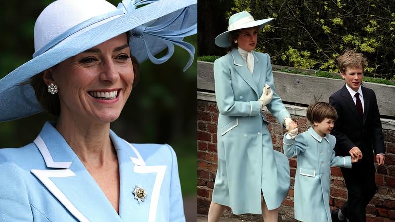 Kate Middleton e princesa Diana — Foto: Getty Images