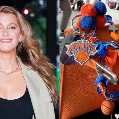 Blake Lively personaliza bolsa Hermès com cores dos Knicks para as finais da NBA