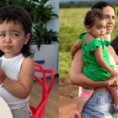 Graciele Lacerda faz montagem de Clara com cabelo do pai dos anos 90
