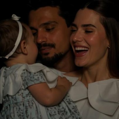 Jade Magalhães mostra filha com Luan Santana preparando artes para o Mundial