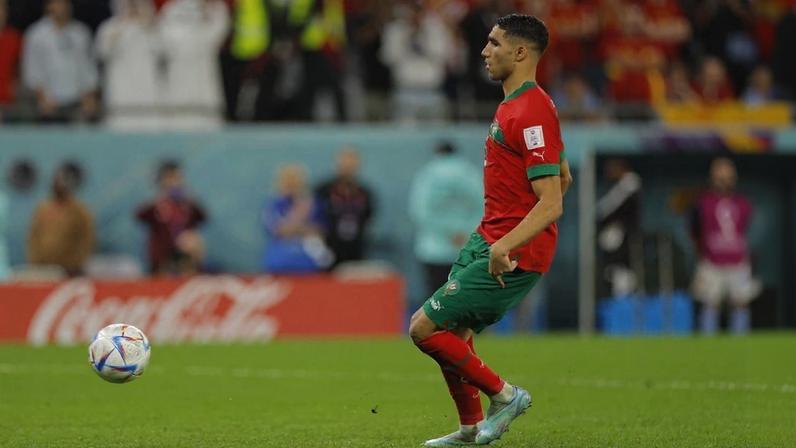 O lateral-direito Achraf Hakimi, jogador do PSG, é um dos principais astros da seleção marroquina