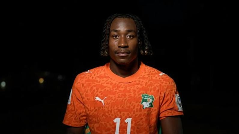 Yan Diomandé em jogo entre Costa do Marfim e Equador