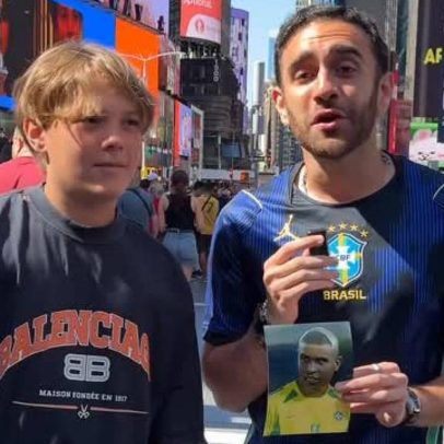 Influenciador viraliza ao abordar filho de Neymar sem reconhecê-lo