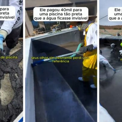 Vídeo de piscina preta viraliza e divide opiniões entre moradores