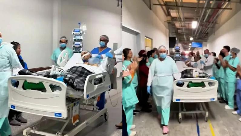 Hospital em Betim homenageia doador de órgãos com corredor de aplausos