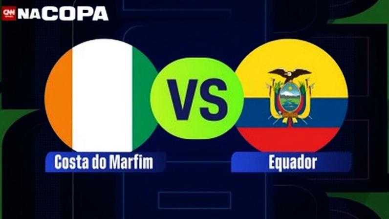 Costa do Marfim e Equador se enfrentam pela primeira rodada da fase de grupos da Copa do Mundo; saiba horário e onde assistir