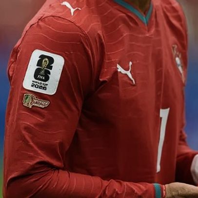 Cristiano Ronaldo usa patch especial em jogo de Portugal na Copa