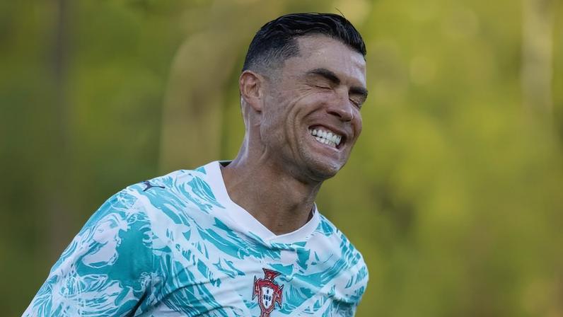 Cristiano Ronaldo, de Portugal, em amistoso contra o Chile
