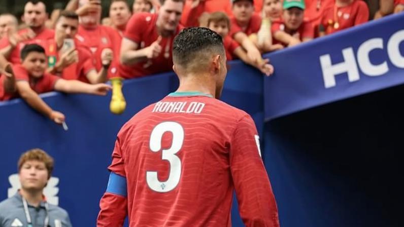 Cristiano Ronaldo, de Portugal, teve uma atuação discreta no empate com RD Congo pela Copa do Mundo