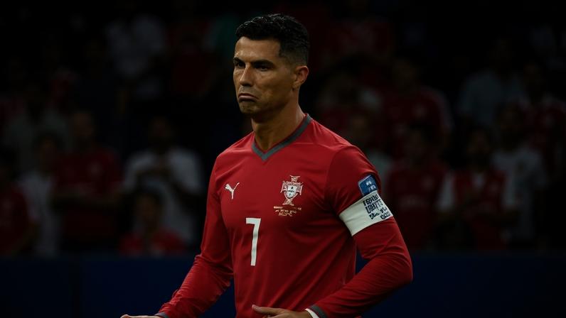 Cristiano Ronaldo gesticula durante a partida entre Portugal e Uzbequistão pela Copa do Mundo 2026