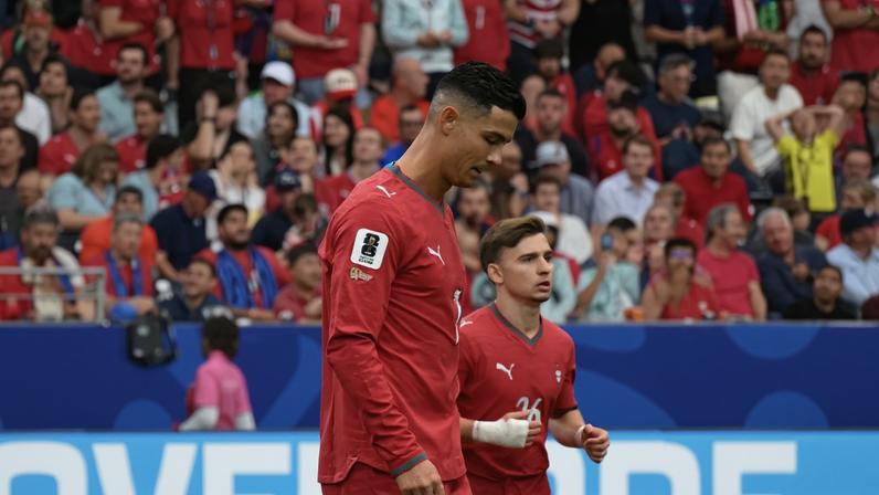 Crtistiano Ronaldo após empate com RD Congo na Copa do Mundo (Foto: RONALDO SCHEMIDT / AFP)