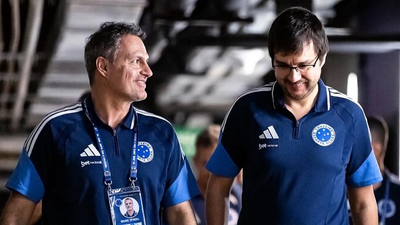 Bruno Spindel e Joaquim Pinto chegando ao Mineirão