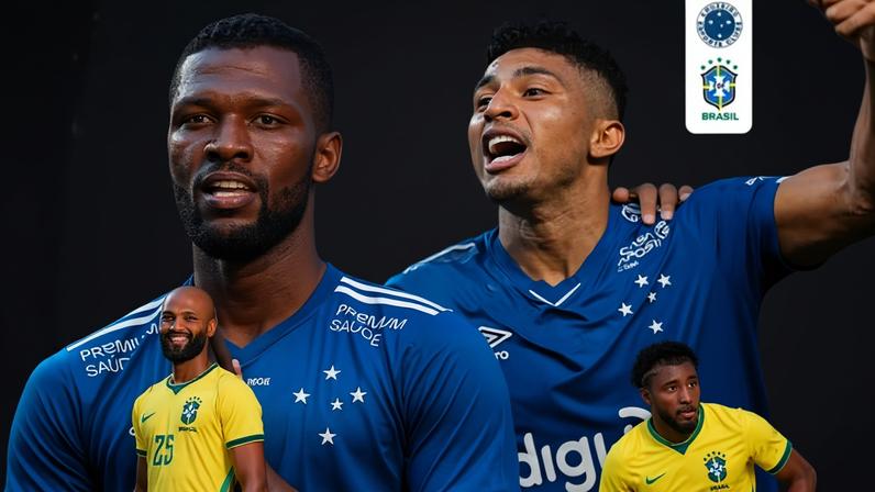 Igor Thiago e Éderson estão na Copa do Mundo (Foto: Reprodução Cruzeiro)