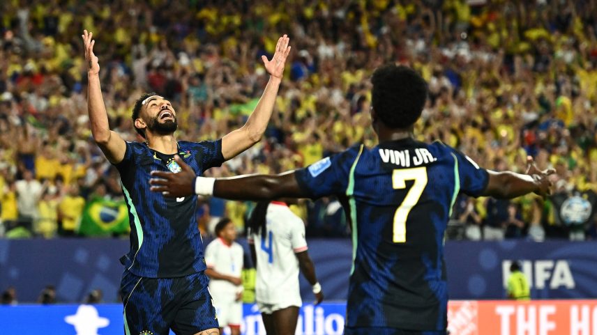 Matheus Cunha abre o placar para Seleção — Foto: Reuters