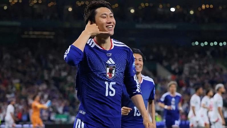 Daichi Kamada comemora gol do Japão na Copa do Mundo de 2026