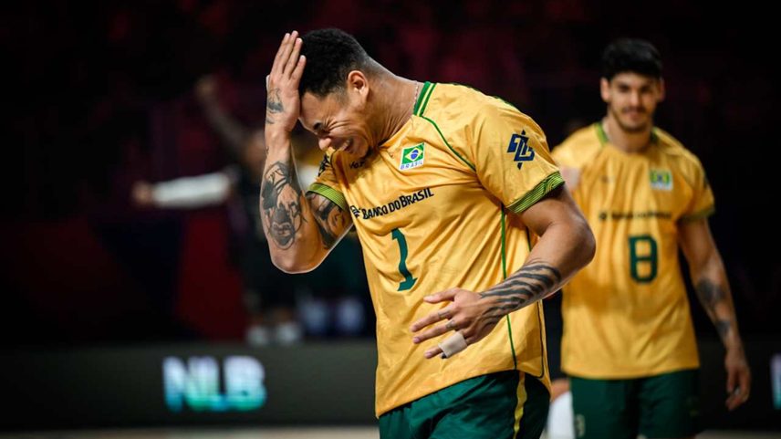 Vôlei: Brasil perde para Eslovênia e chega a terceira derrota seguida