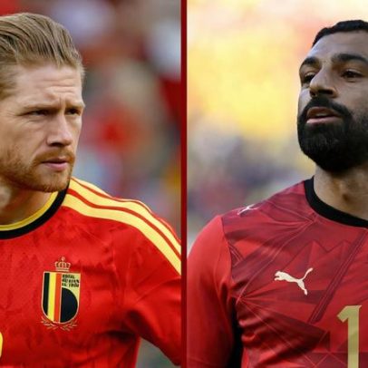 De Bruyne e Salah reativam duelo na estreia de Bélgica e Egito na Copa