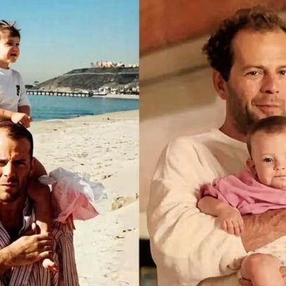 Demi Moore resgata fotos de Bruce Willis com as filhas e celebra amor