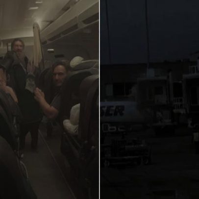 Vídeo mostra avião balançando durante terremoto que atingiu a Venezuela