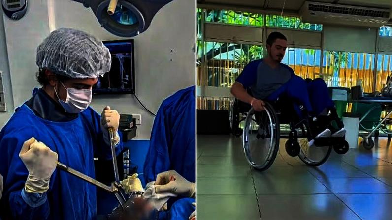 Médico teve um carvernoma em sua forma mais rara, que causou uma lesão na medula — Foto: Reprodução/Redes Sociais
