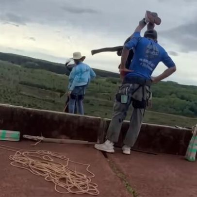 Vídeo registra reação após jovem ser lançada sem equipamento em salto de corda