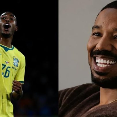 Michael B. Jordan reage a gol de Rayan na vitória do Brasil sobre o Panamá