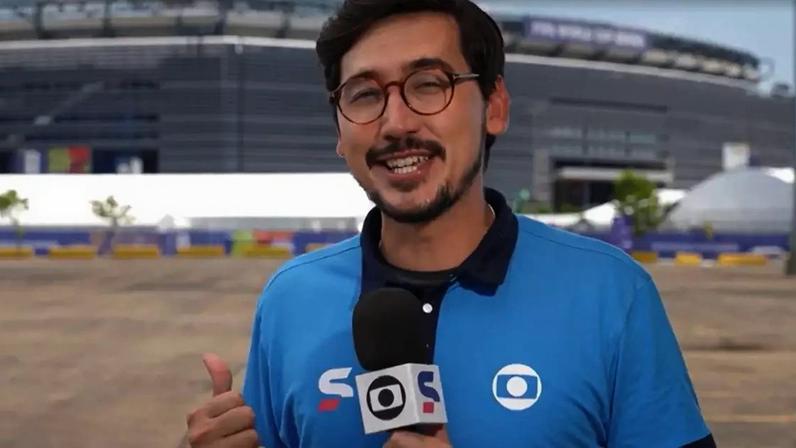 Nilson Klava na cobertura da Copa pela Globo