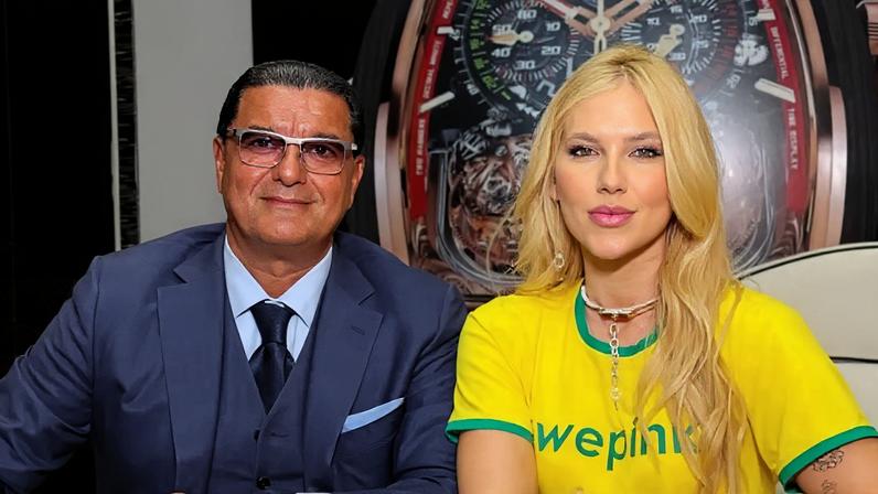 Jacob Arabo e Virginia Fonseca durante encontro em Nova York, nos EUA