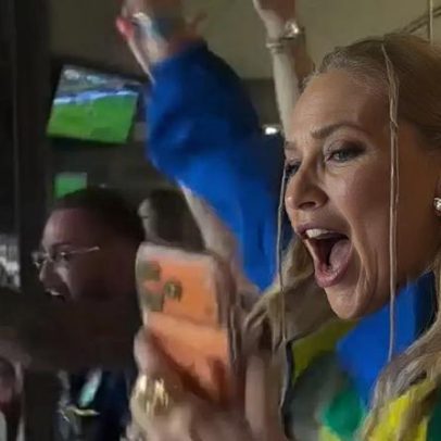 Virginia Fonseca reage com entusiasmo ao gol de Vini Jr. contra o Haiti