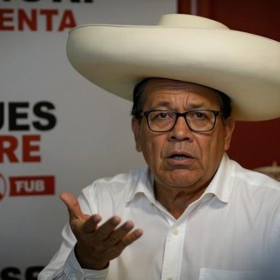 Mapa mostra disputa presidencial no Peru por região