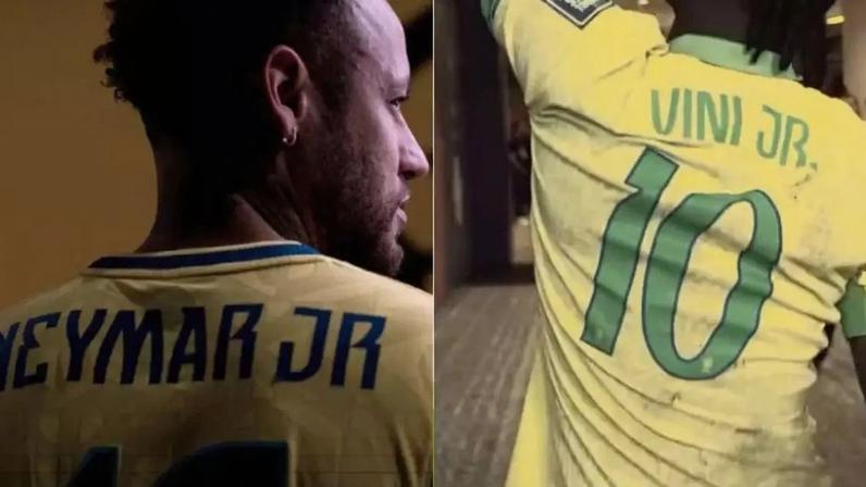 Neymar e Vini adotam grafias diferentes