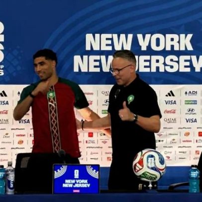 Hakimi e técnico marroquino minimizam favoritismo, dizem que Brasil segue igual