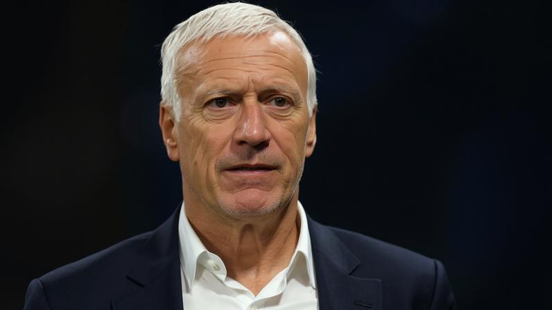 Didier Deschamps, técnico da França, durante amistoso contra a Irlanda do Norte