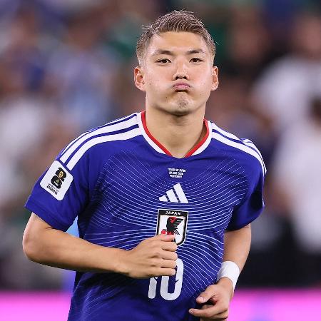 Doan, do Japão, durante partida contra a Tunísia na Copa do Mundo