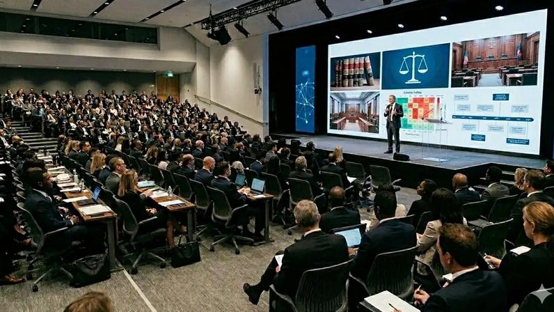 Operadores do Direito criticam o avanço de pautas associadas à chamada “cultura woke” em eventos da área. (Foto: Gazeta do Povo com Gemini)