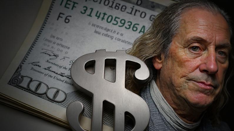 Imagem de uma nota de dólar com um cifrão sobre ela - Metrópoles