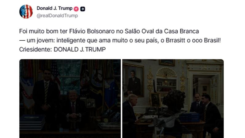 1 de 1 donald-trump—flavio - Foto: Reprodução/Truth Social
