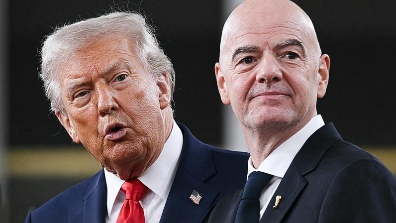 Donald Trump e Gianni Infantino durante sorteio da Copa do Mundo de 2026