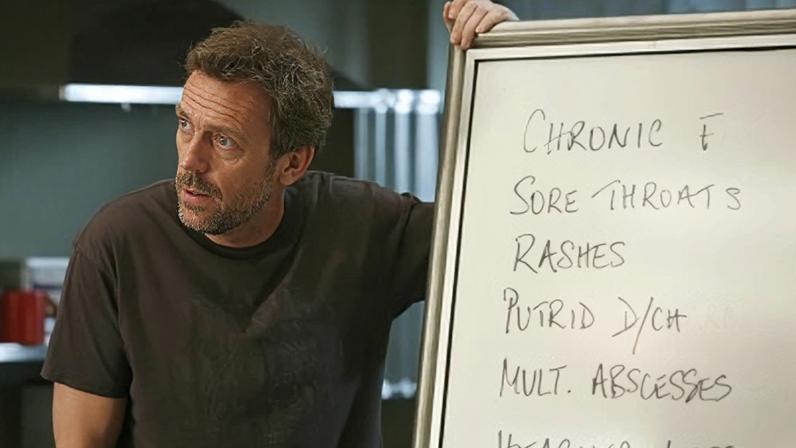 Hugh Laurie em "Dr. House"