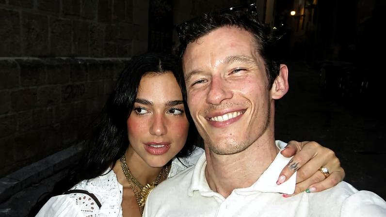 Na foto os artistas Dua Lipa e Callum Turner