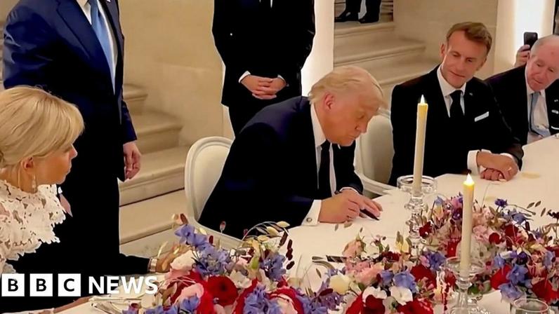 Trump assina acordo EUA-Irã no Palácio de Versalhes