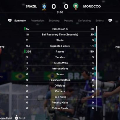 Brasil vence estreia na Copa ao simular Brasil x Marrocos no EA FC 26