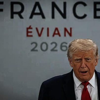 Trump e líderes mundiais no último dia do G7 antes da assinatura com o Irã