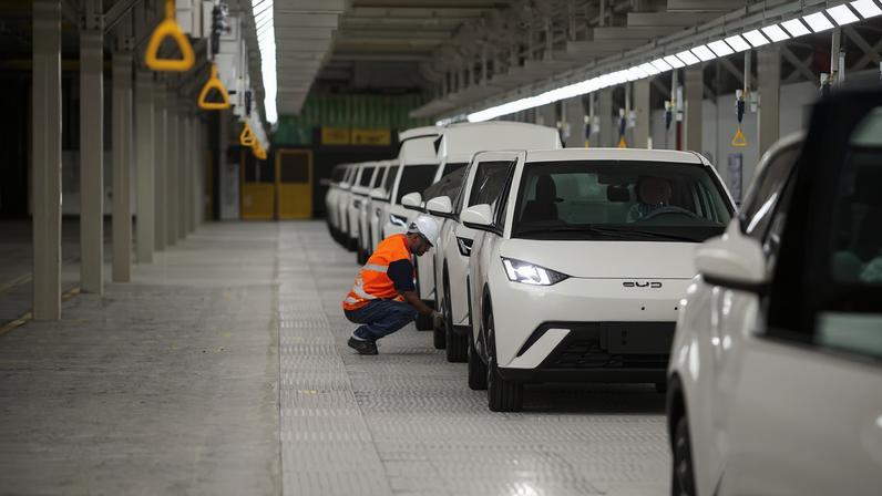 O complexo de Camaçari (BA) é a maior base de produção de veículos elétricos e híbridos da BYD fora da China