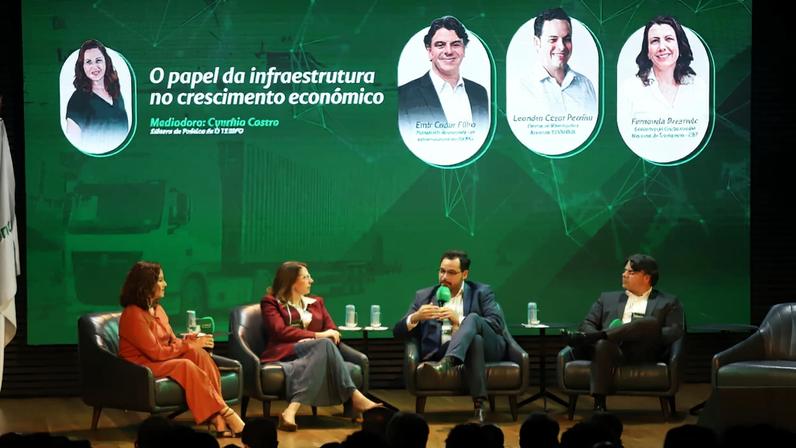 Primeiro painel do seminário de O TEMPO sobre infraestrutura e logística reuniu representantes da CNT, da Codemge e da Fiemg