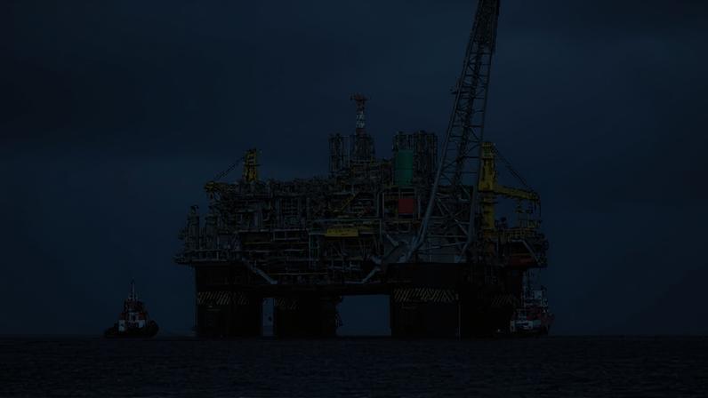 Plataforma petrolífera da Petrobras.